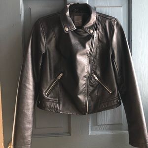 Black Faux Leather Jacket